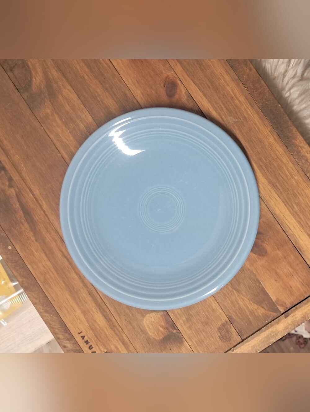 Vintage Fiesta Periwinkle Blue 7.25" Classic Rim Salad Plate - Retired HLC USA
